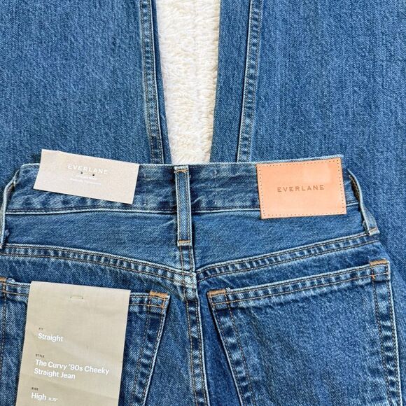 NWT Everlane The Curvy 90s Cheeky Straight Fit Women’s Jeans - Picture 3 of 9